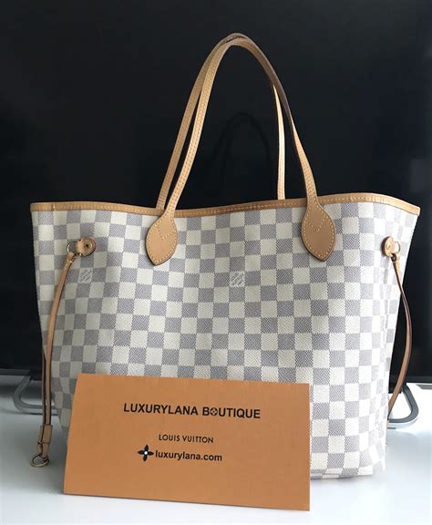 lv totally mm damier azur|louis vuitton neverfull mm damier.